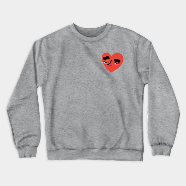 Basic Heart Crewneck Sweatshirt by visbii